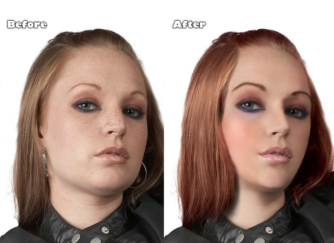 PS練習| Face Off
此作品使用了"How to cheat in photoshop CS6"一書中的原始圖片， 運用photoshop中修圖的技巧為女主角化妝成美女。